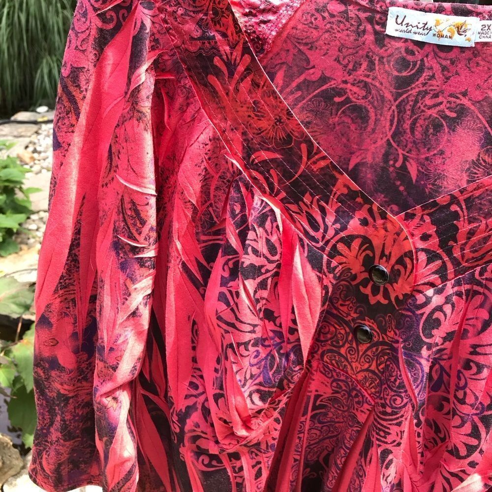 Fuchsia Pink Pullover Tunic - Picture 4 of 10